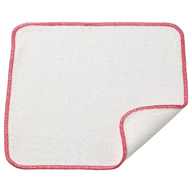 Dish-Cloth Soft DishCloth With Red Piping Absorbs Moisture 25X25cm