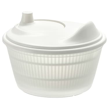 Salad Spinner Easily Dry Your Wet Salad In The Kitchen Sink White
