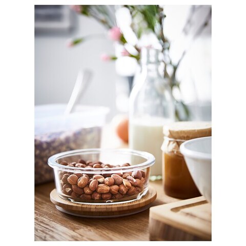 Lid Natural Bamboo Creates A Warm And Vibrant Look Tight Fitting