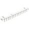 Single Track Rail With Gliders White 100-180cm