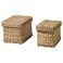 Box With Lid Set Of 2 Seagrass