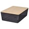 Box With Lid Transparent Black/Bamboo 18X26X8cm