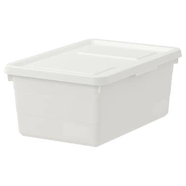 Box With Lid White 38X25X15cm