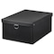 Storage Box With Lid Black 25X35X15cm