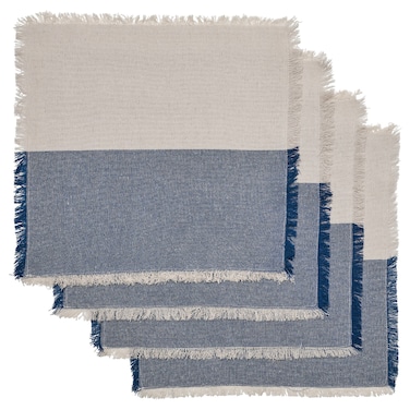 Napkin Grey/Dark Blue 35X35cm