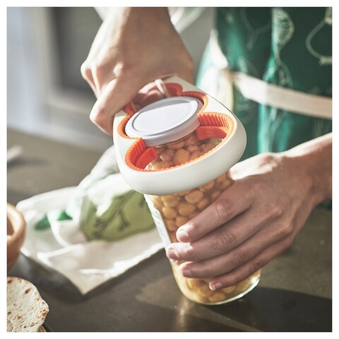 Jar Opener Off-White/Bright Orange 21cm