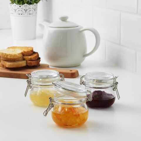 Jar With Lidclear Glass 13cl