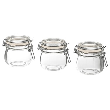 Jar With Lidclear Glass 13cl