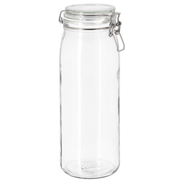 Jar With Lidclear Glass 2 L