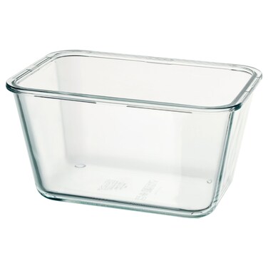 Food Container Rectangular/Glass 1.8 L