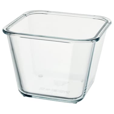 Food Container Square/Glass 1.2 L