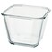 Food Container Square/Glass 1.2 L