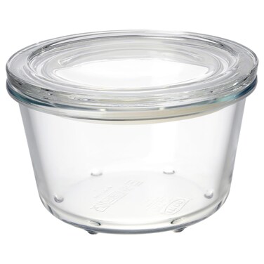 Food Container With Lid Glass 600ml