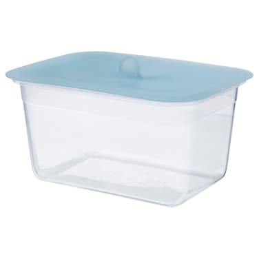 Food Container With Lid Rectangular Plastic/Silicone 2.0 L