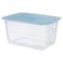 Food Container With Lid Rectangular Plastic/Silicone 2.0 L
