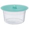Food Container With Lid Round Plastic/Silicone 750ml