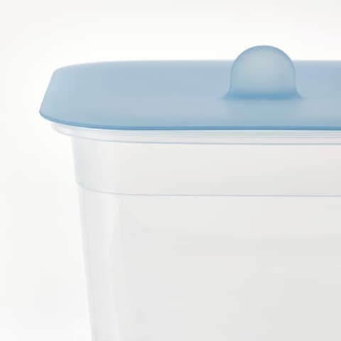 Food Container With Lid Square Plastic/Silicone 1.4 L