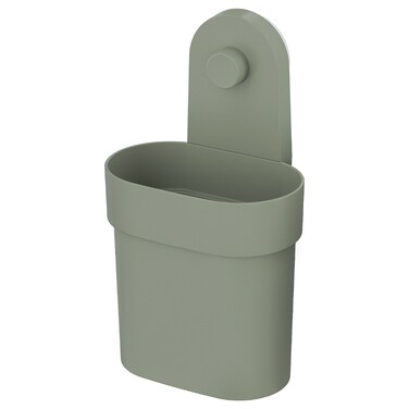 Container With Suction Cup Grey-Green