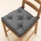 Chair Cushion Grey 40/35X38X7cm