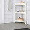 Corner Shelf Unit White 33X33X71cm