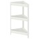 Corner Shelf Unit White 33X33X71cm