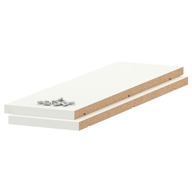 Shelf Melamine With A ScratchResistant Surface White 20X60cm