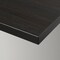Shelf Wall Shelf Has One Bevelled And One Smooth Edge Brown-Black 80X20cm