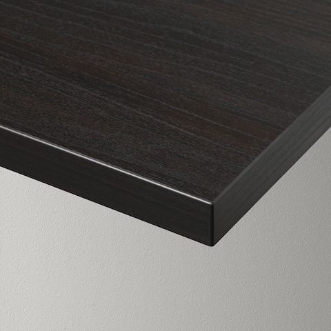 Shelf Wall Shelf Has One Bevelled And One Smooth Edge Brown-Black 80X20cm