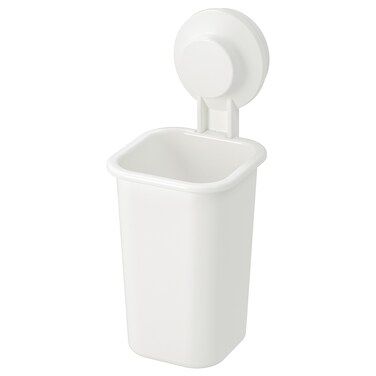 Toothbrush Holder With Suction Cup White