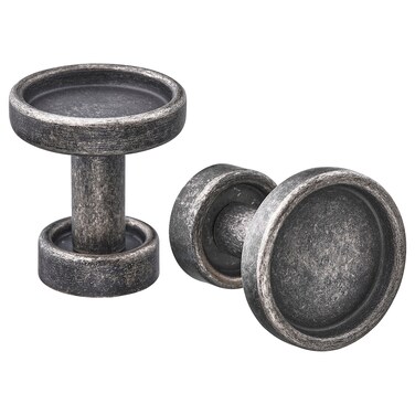 Knob Anthracite Rounded Details Adds A Traditional Antique Character 26mm