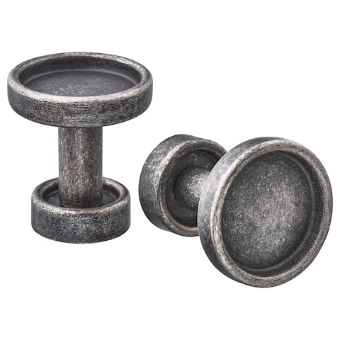 Knob Anthracite Rounded Details Adds A Traditional Antique Character 26mm