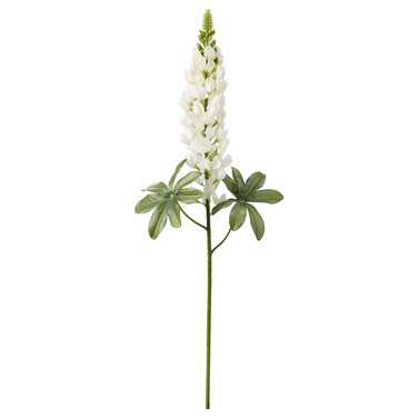 Artificial Flower Lupin/White 74cm