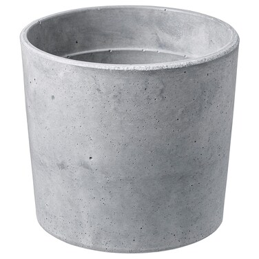 Plant Pot In/Outdoor Light Grey 12cm