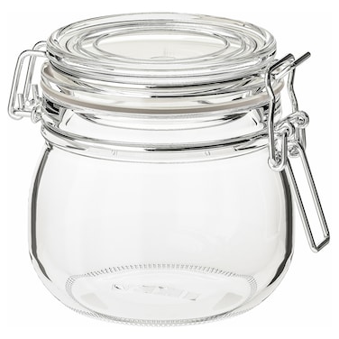 Jar With Lid Perfect For Storing Pickled Vegetables Preserved Berries 0.5L