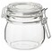 Jar With Lid Perfect For Storing Pickled Vegetables Preserved Berries 0.5L
