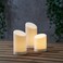 Led Block Candle In/Out Set Of 3
