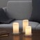 Led Block Candle Set Of 3 White/Indoor