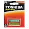 Toshiba 9V Square High Power Batteries 1pc 258428