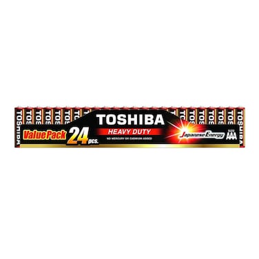 Toshiba AA Heavy Duty Batteries 24pcs 593765