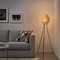 Floor Lamp From Recycled Bottles &amp; Its Solid Wood Base