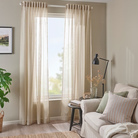 Sheer Curtains 1 Pair 145X300cm