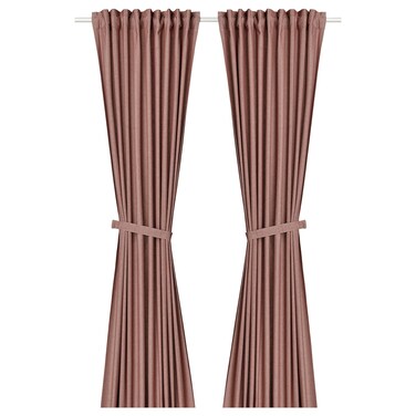 Curtains With Tie-Backs 1 Pair 140X300cm