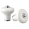 Knob Off-White/Chrome-Plated 30mm