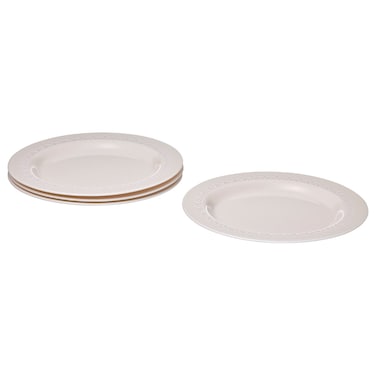 Plate Made Of Tempered Glass A Durable Material Off-White 26cm