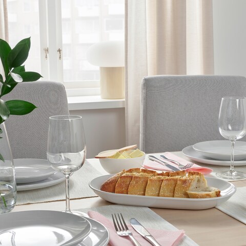 Serving Plate White 32X18cm