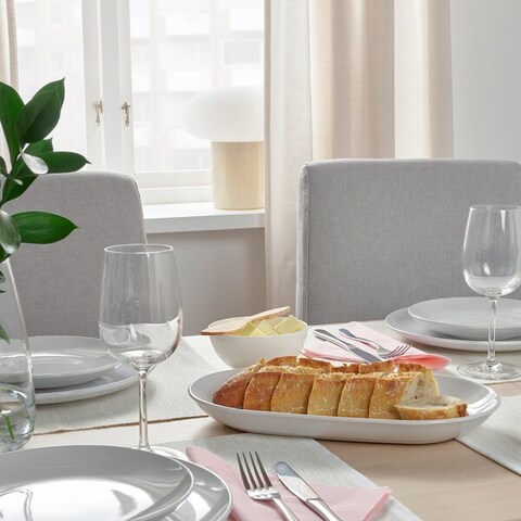 Serving Plate White 32X18cm