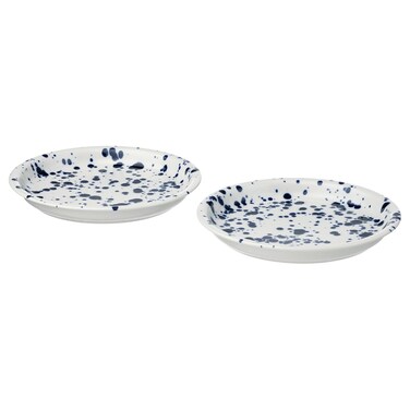Side Plate Patterned/Blue 20cm