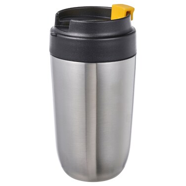 Insulated Travel Mug Stainless Steel/Black 35cl