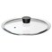 Pan Lid Glass Fits Frying Pans With Diameter 24Cm And 8 Litre Pots 25cm