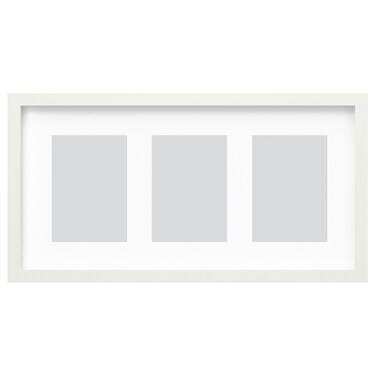 Frame For 3 Pictures White 55X28cm